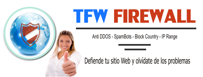 TFW Firewall – Mantén tu web segura de atacantes